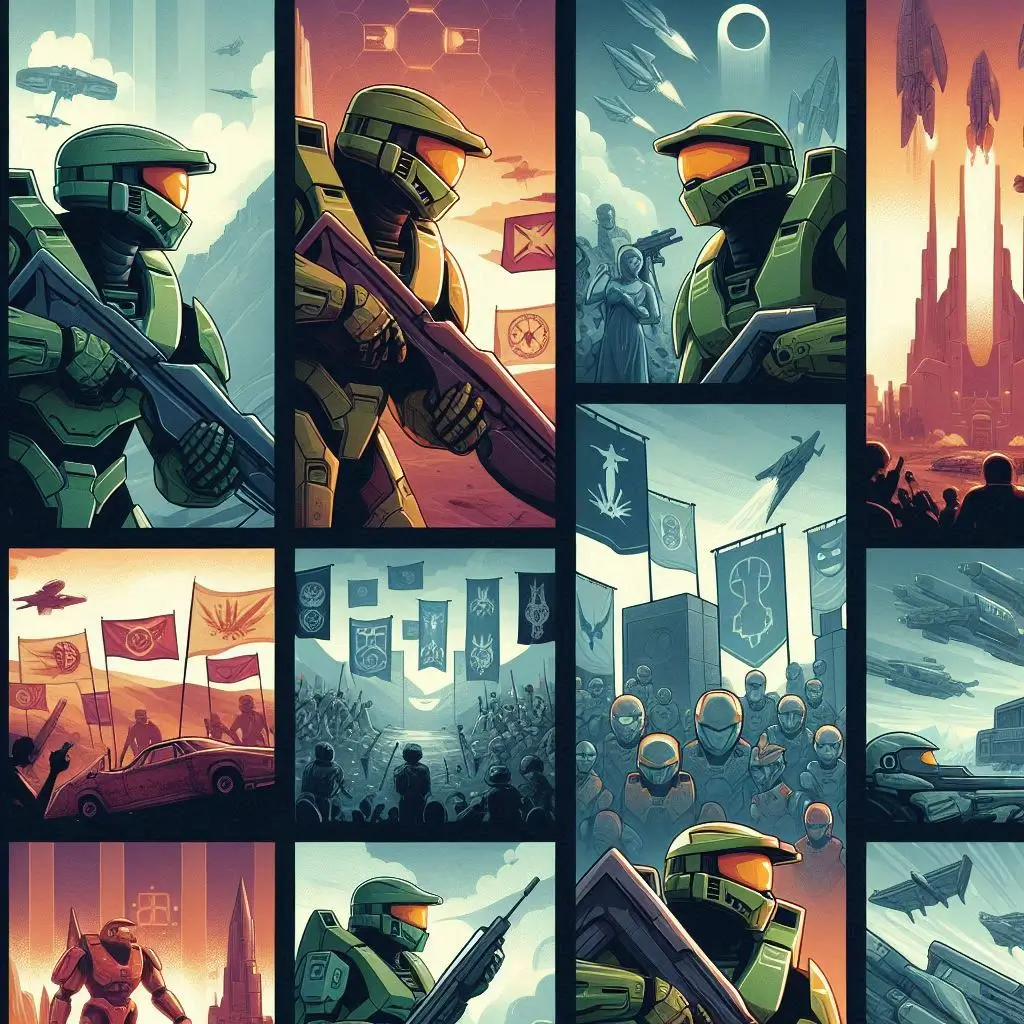 Halo (2003) Game Icons Banners