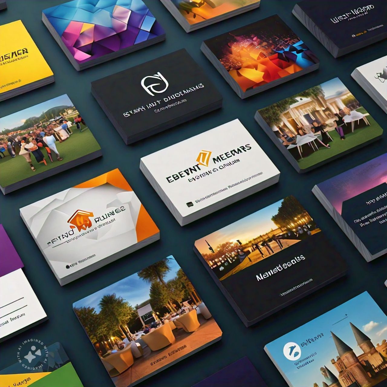 Digital business card on smartphone for event professionals