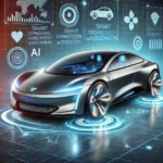 The first image shows a futuristic car with advanced technological features, embodying the innovation behind Geekzilla Autos.