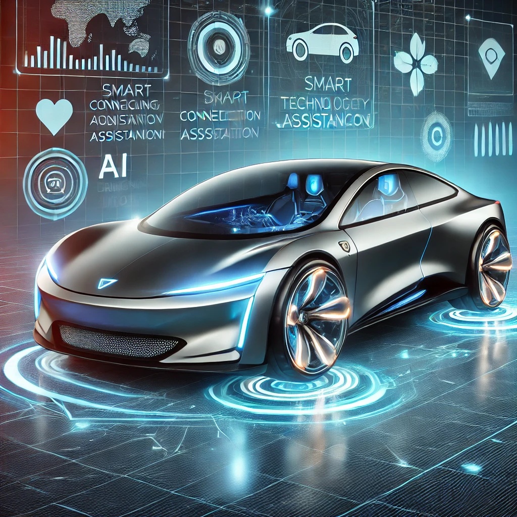 The first image shows a futuristic car with advanced technological features, embodying the innovation behind Geekzilla Autos.